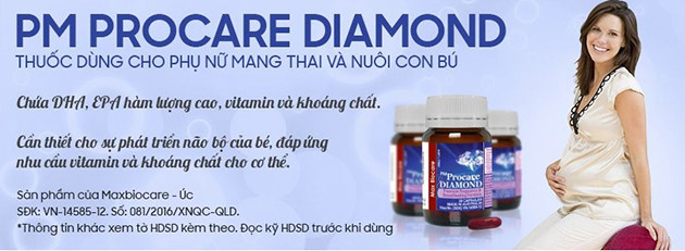 Procare Diamond dinh dưỡng tối ưu cho bà bầu và đang cho con bú