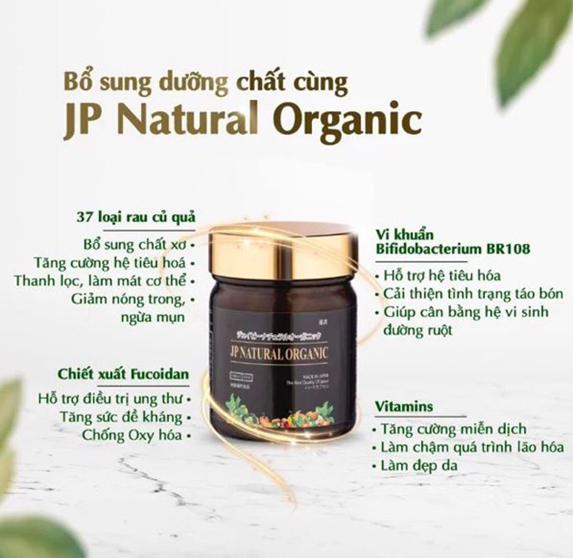 Thành phần trong viên uống JP Natural Organic