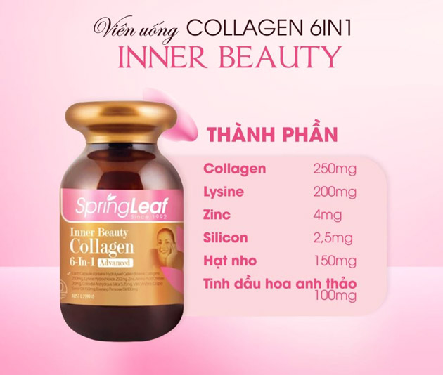 Thành phần có trong Collagen 6 in 1 Inner Beauty