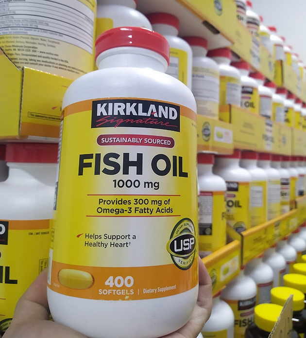 Ảnh Kirkland Fish Oil chính hãng của Mỹ tại shop