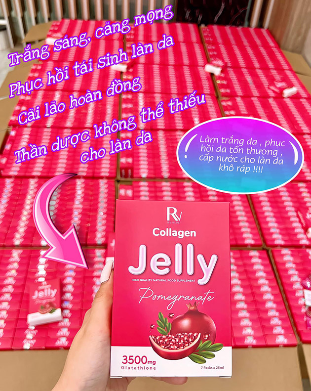 Thạch trắng da Collagen Jelly Thụy Sĩ chính hãng tại Thanh Hương Shop