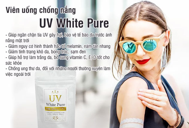 Công dụng của viên uống UV White Pure