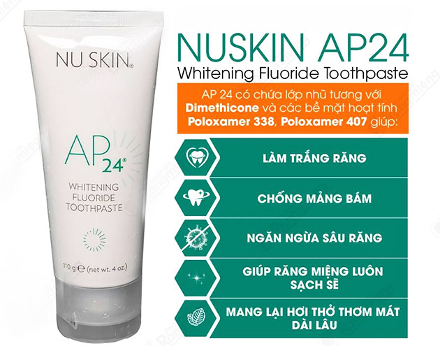 Công dụng của Kem đánh răng AP24 Nuskin