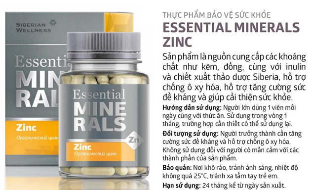 Essential Minerals Zinc có tốt không