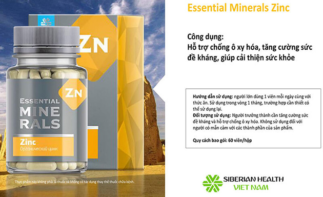 Lợi ích của Minerals Zinc