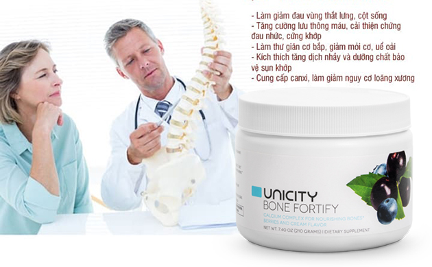 Công dụng chính của Bone Fortify Unicity