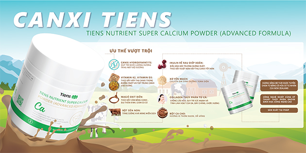 Thành phần có trong Tiens Nutrient Super Calcium Powder