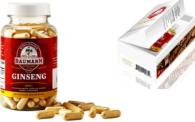 Viên uống nhân sâm Baumann Ginseng USA