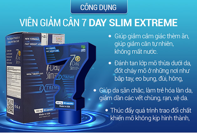 Công dụng của 7 Day Slim