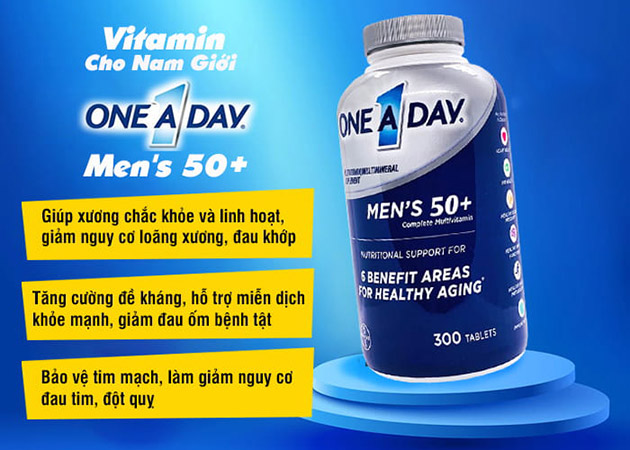 Công dụng của One A Day Men’s 50+ Complete Multivitamin