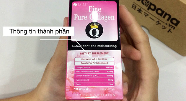 Thành phần của Fine Pure Collagen Q