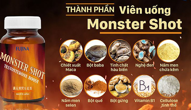 Thành phần có trong Monster Shot Fujina Nhật Bản ?