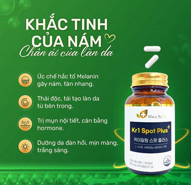 Công dụng của viên uống Kr1 Spot Plus+