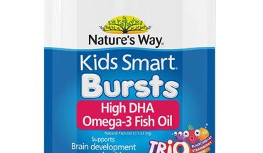 Kids Smart Bursts High DHA Omega 3 Fish Oil