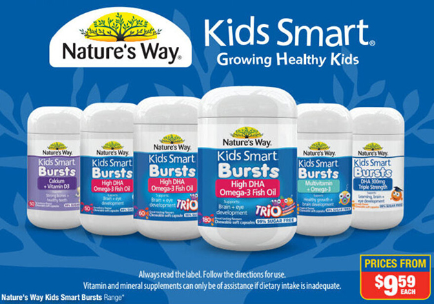 Kids Smart Bursts High DHA Omega 3 Fish Oil Nature's Way chính hãng giá bao nhiêu