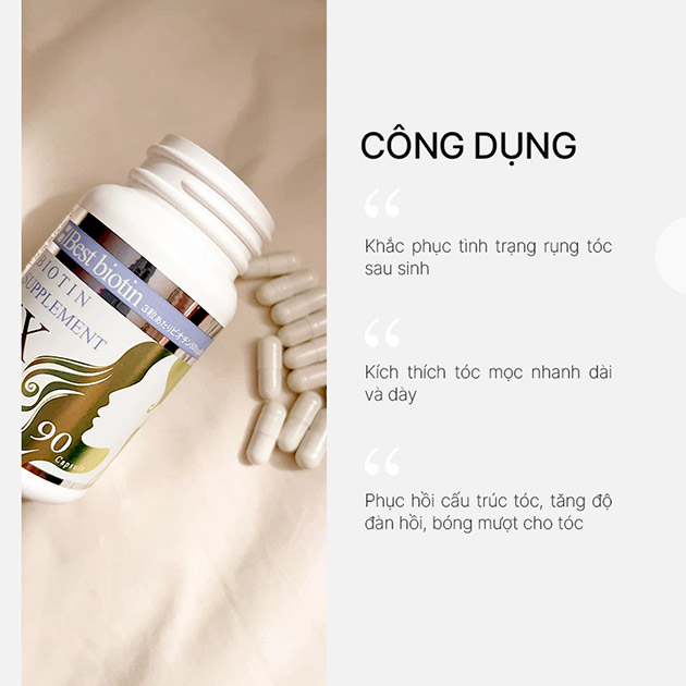 Công dụng của viên uống Best Biotin Supplement EX