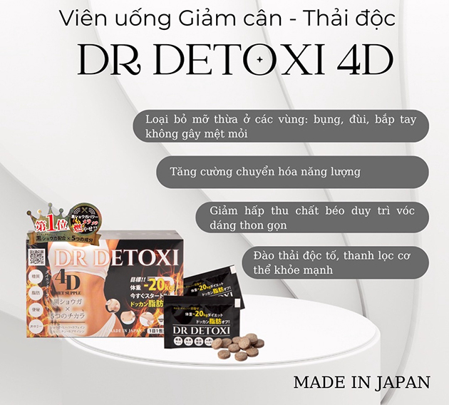 Công dụng của viên uống giảm cân Dr Detoxi 4D