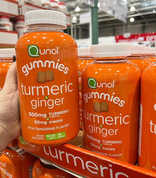 Qunol Gummies Turmeric Ginger 200 viên chính hãng giá bao nhiêu