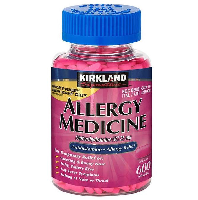 Allergy Medicine 25mg Kirkland Signature