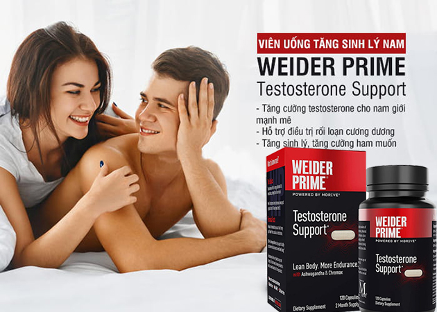 Công dụng của viên uống Weider Prime Testosterone Support