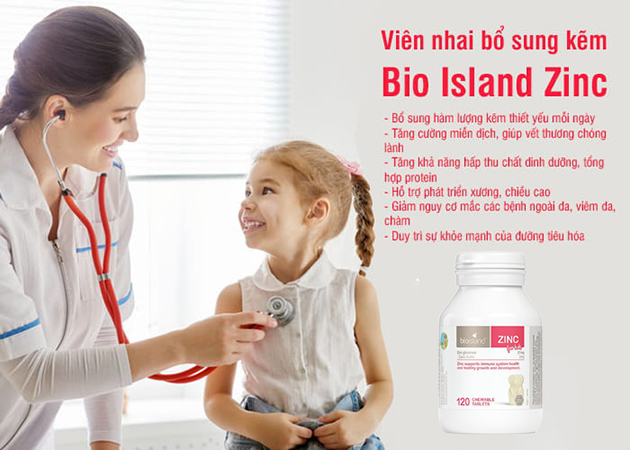 Công dụng của viên uống Bio Island Zinc