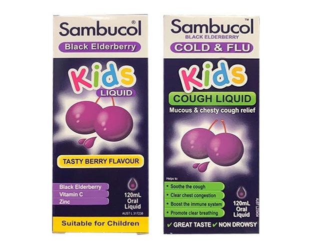 Siro Sambucol Cold & Flu Kids là gì