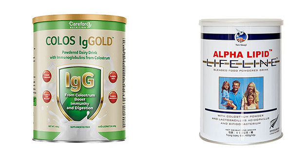 Điểm giống nhau giữa Sữa non Colos IgGold và Sữa non Alpha Lipid