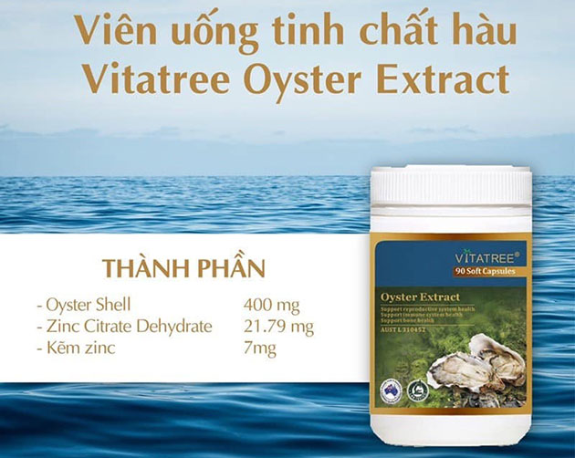 Thành phần của Vitatree Oyster Extract