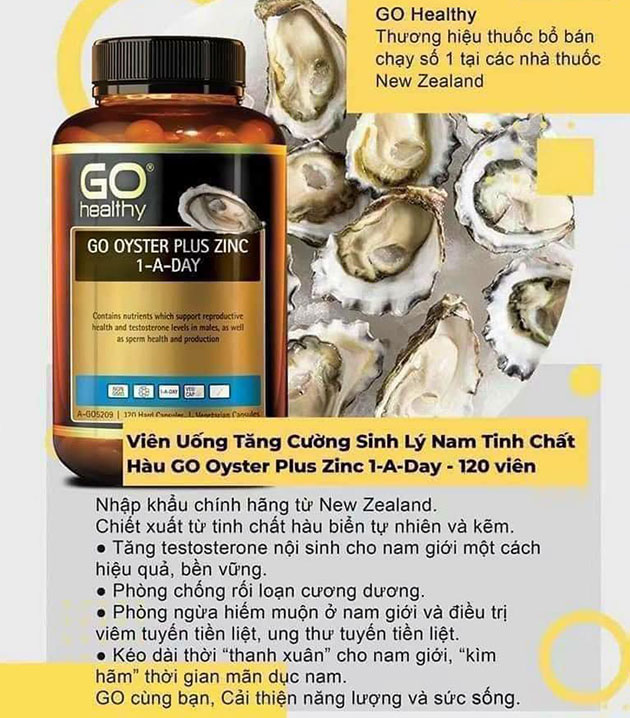 Go Healthy Go Oyster Plus Zinc là gì