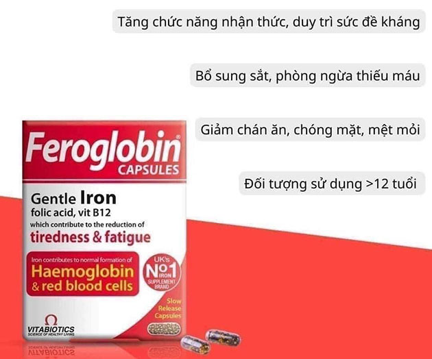 Lợi ích của Sắt Feroglobin B12
