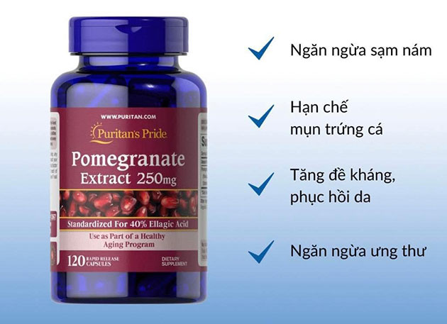 Công dụng của Pomegranate Extract 250mg