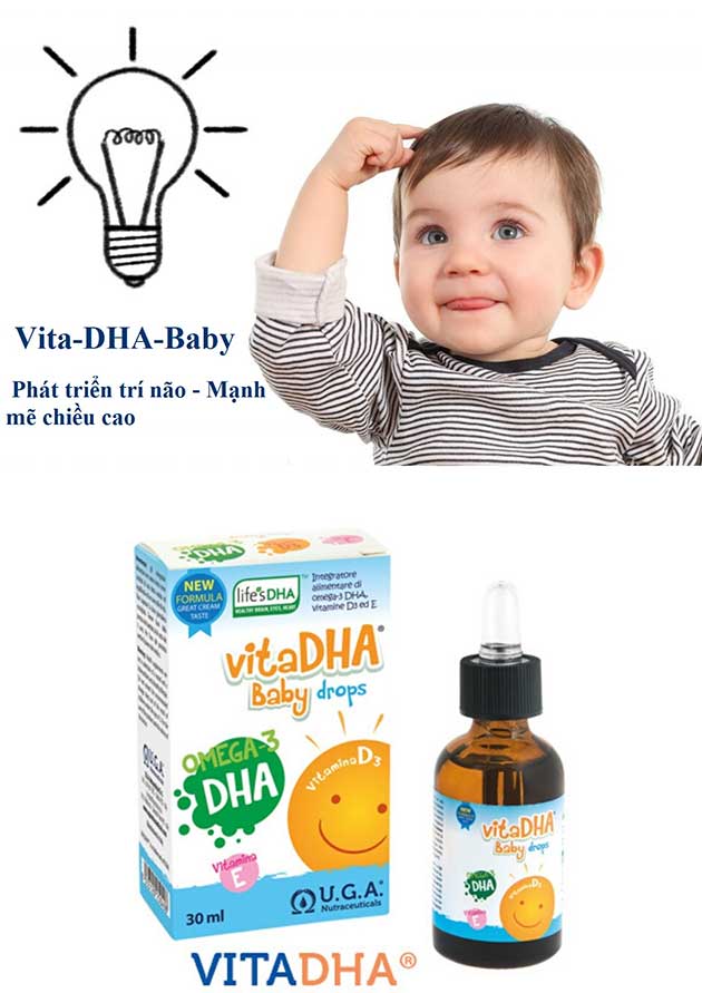 Công dụng của VitaDHA Baby Drops