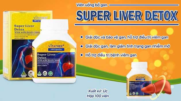 Công dụng của Vitatree Super Liver Detox