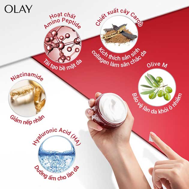 Thành phần chính có trong Olay Regenerist Micro-Sculpting Cream