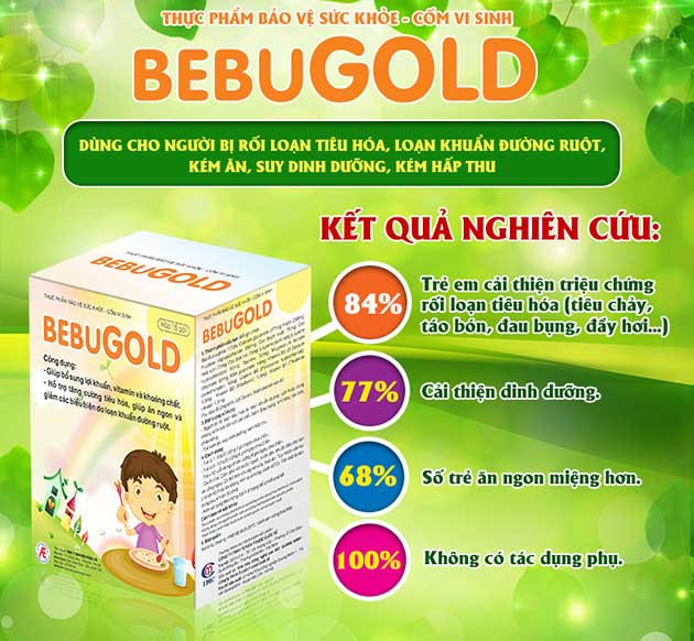 Cốm vi sinh Bebugold có tốt không