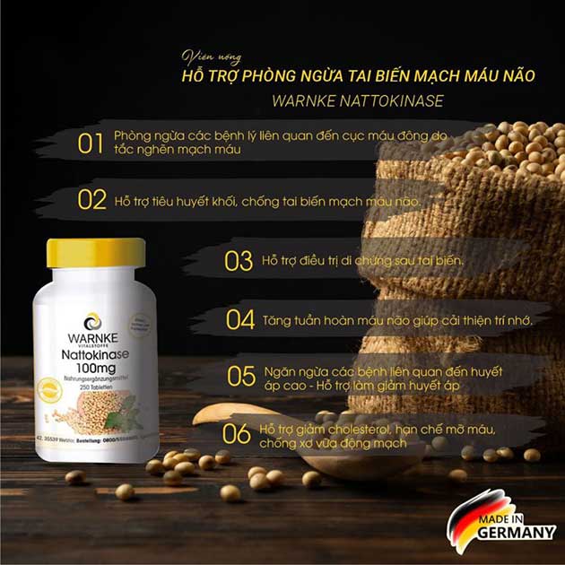 Công dụng của Warnke Nattokinase