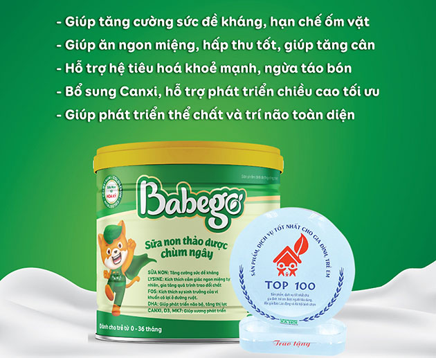 Công dụng của Sữa Babego