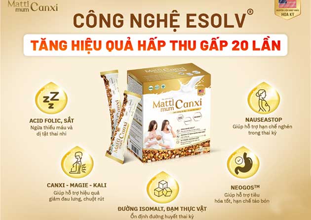 Công dụng của sữa hạt Matti Mum Canxi