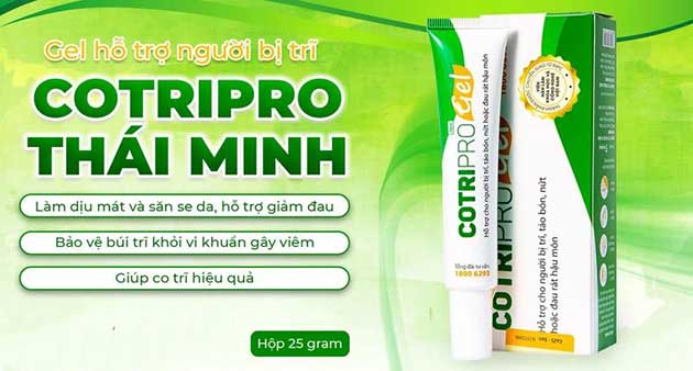 Công dụng của Gel bôi Cotripro