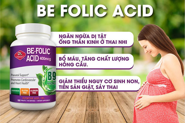 Công dụng của viên uống Be-Folic Acid