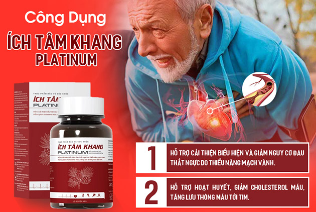 Công dụng của viên uống Ích Tâm Khang Platinum