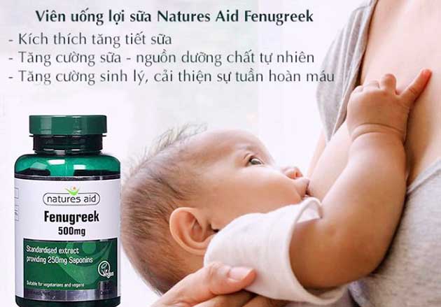 Công dụng của viên uống Natures Aid Fenugreek