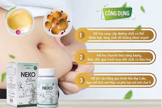 Công dụng của viên uống Neko Slim