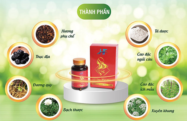 Thành phần của Hồng tố Nữ Hồng Tâm