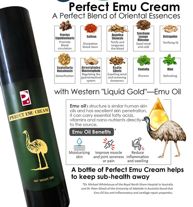 Thành phần của Perfect Emu Cream